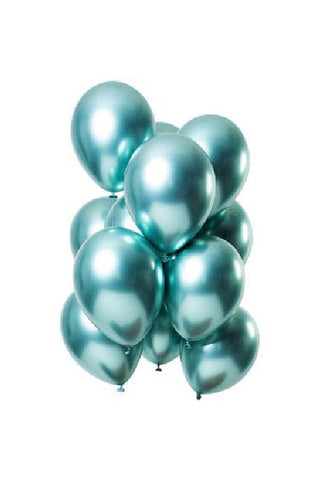 Balloons Mirror Effect Green - PartyExperts