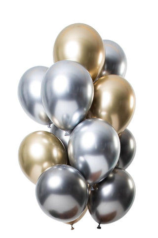 Balloons Mirror Effect Onyx - PartyExperts