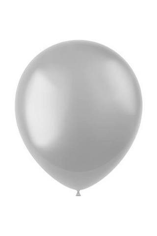 Balloons Moondust Silver Metallic - 10 pieces - PartyExperts