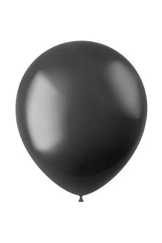 Balloons Radiant Onyx Black Metallic - 10 pieces - PartyExperts