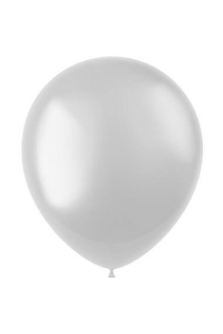 Balloons Radiant Pearl White Metallic - 10 pieces - PartyExperts