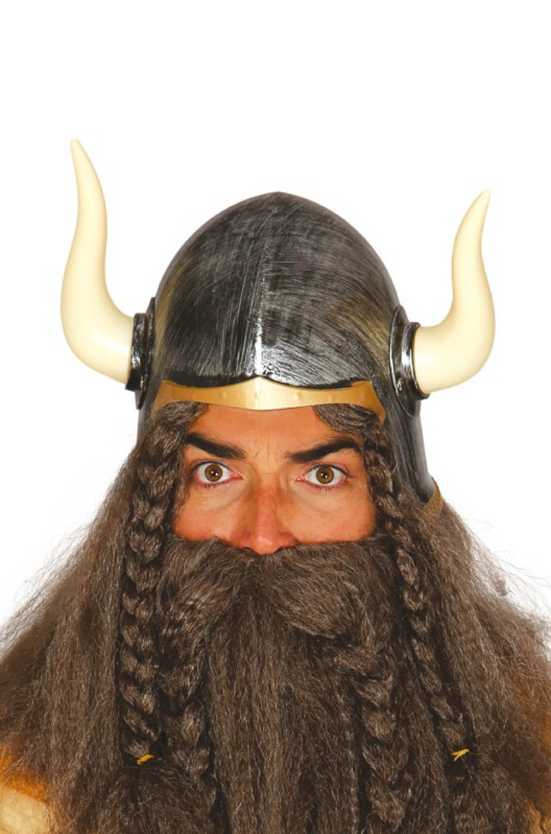 BARBARIAN HELMET WITH HORNS - PartyExperts