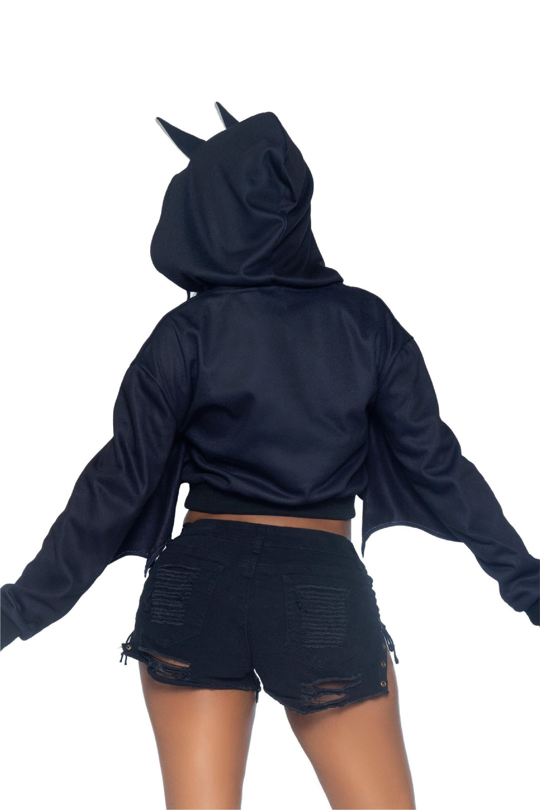 Bat Cropped Hoodie - PartyExperts