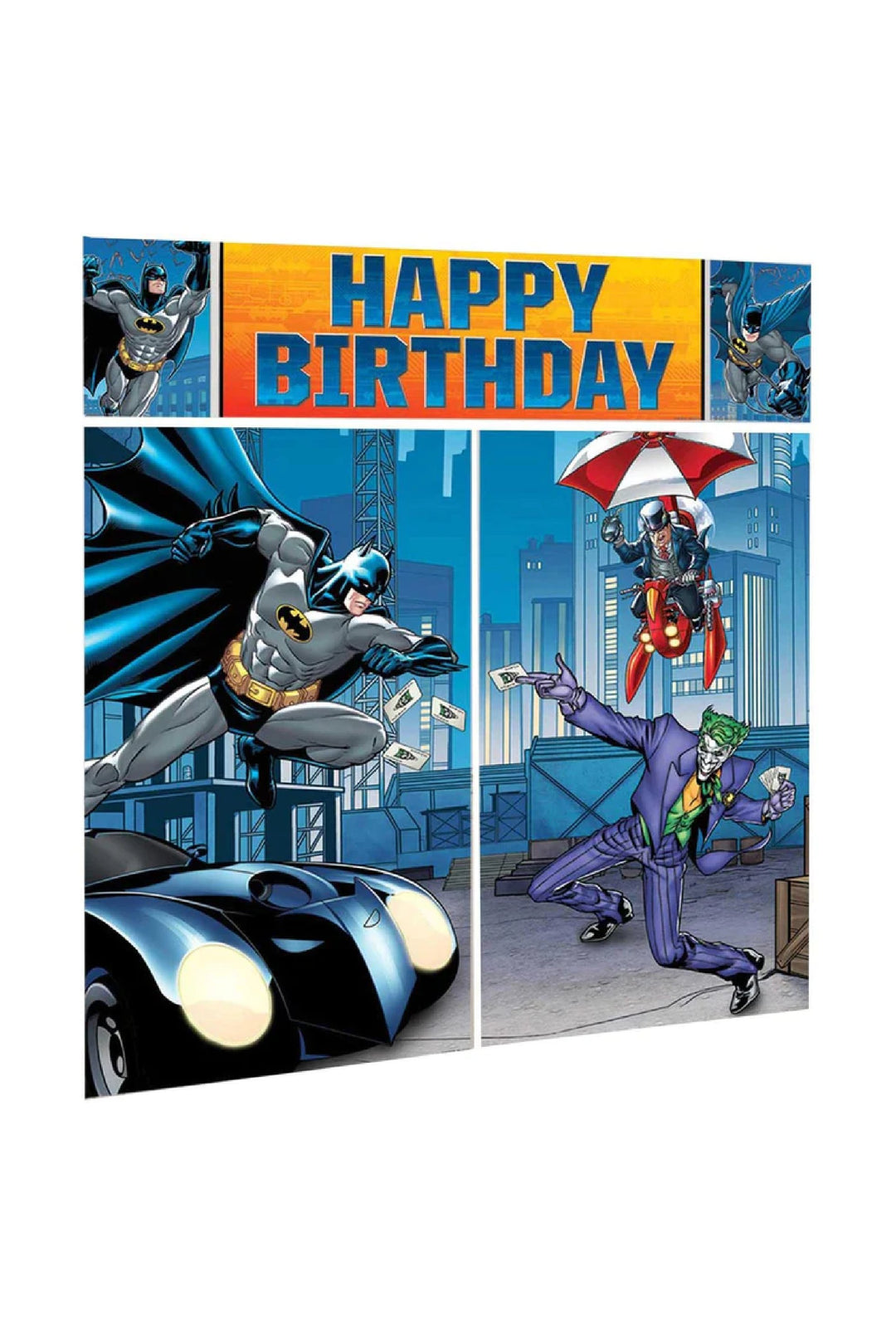 Batman Scene Setter Wall Decoration Kit - PartyExperts