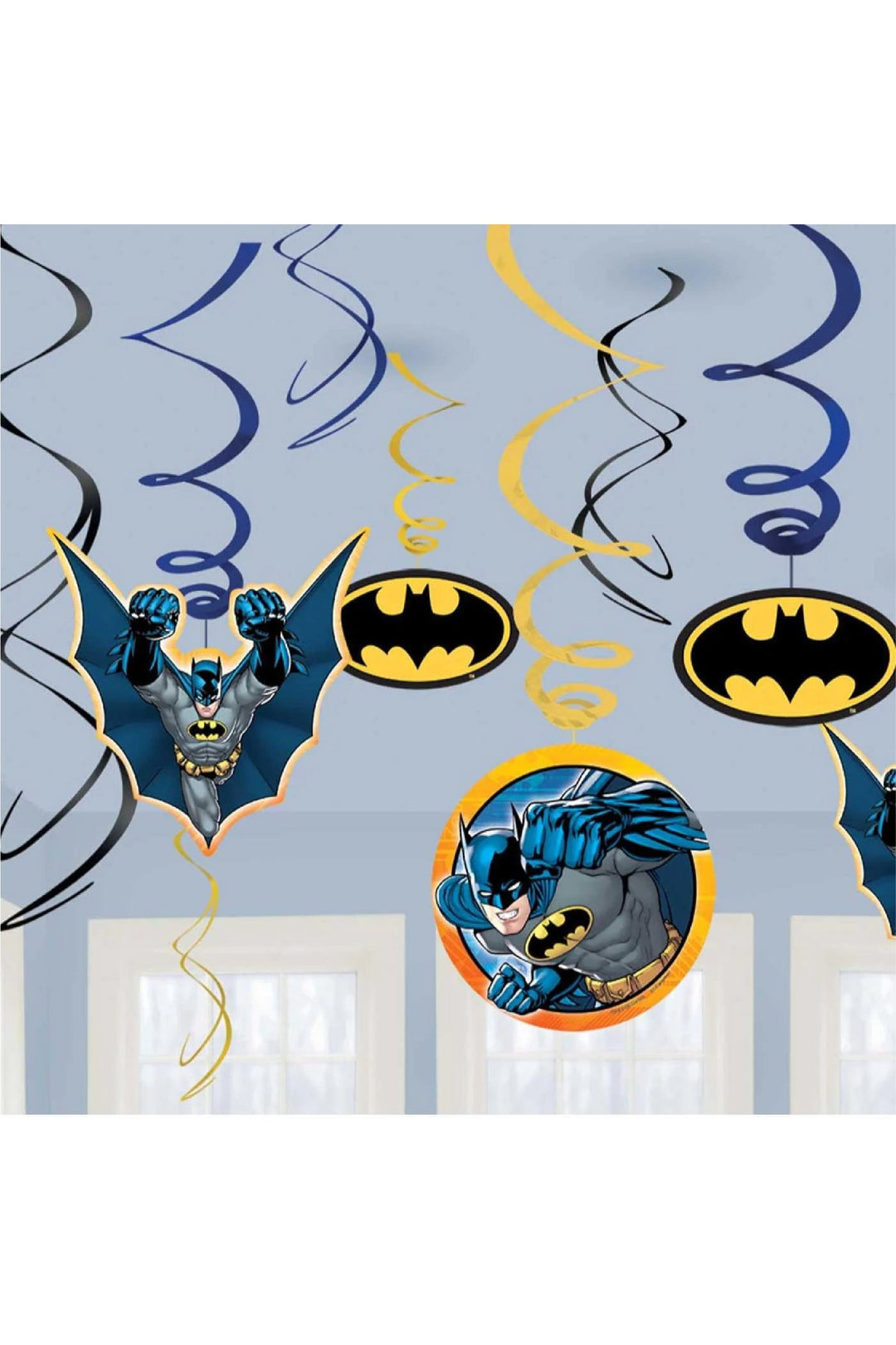 Batman Swirl Decoration Pack - PartyExperts