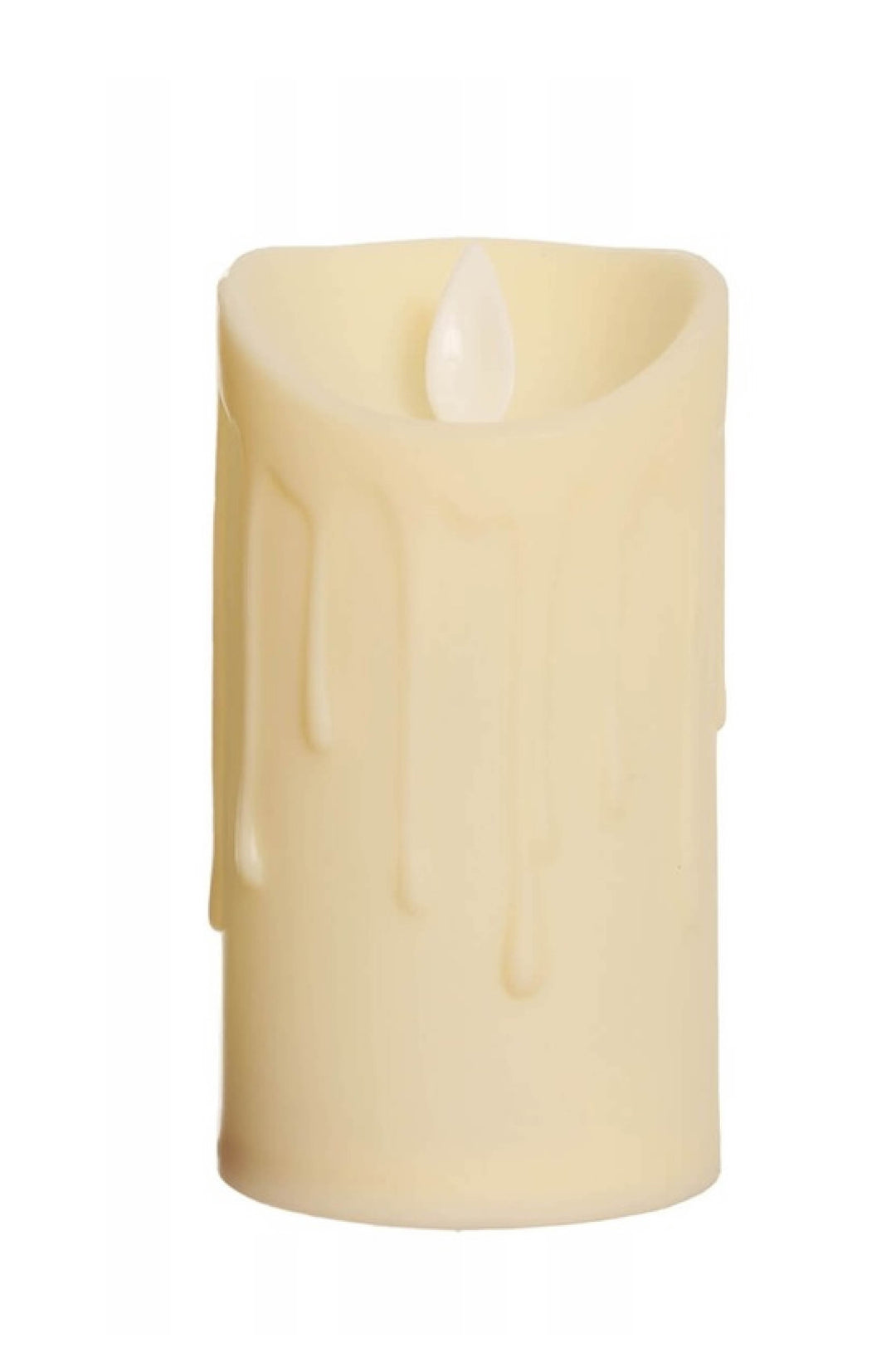 Big White Led Candle Decoration - PartyExperts