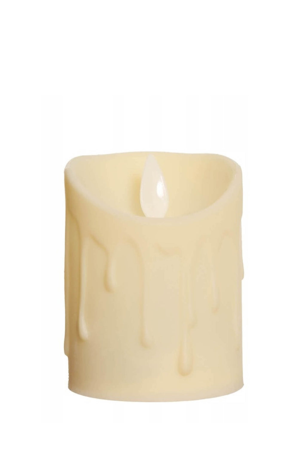 Big White Led Candle Decoration - PartyExperts