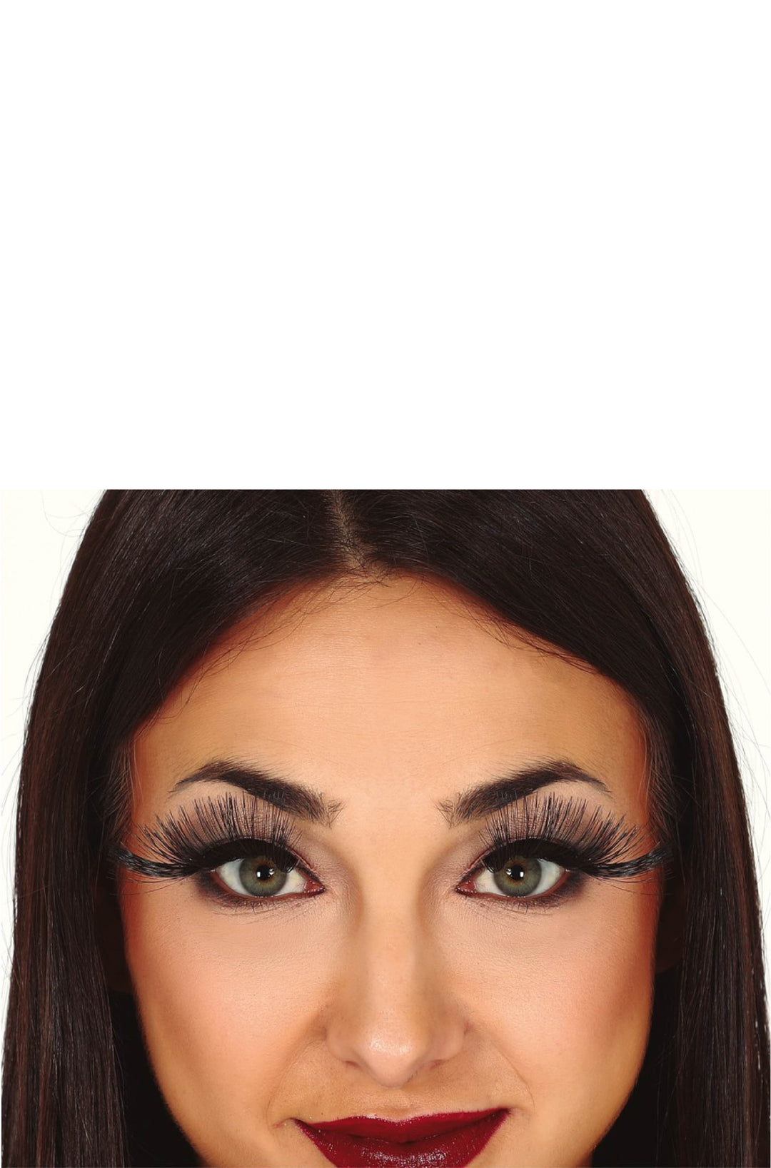 Black Jumbo Eyelashes with Adhesive.