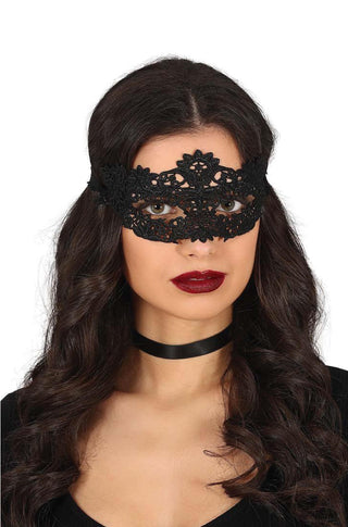 Black lace mask - PartyExperts