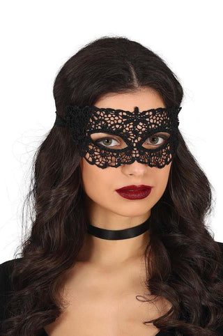 Black lace mask butterfly - PartyExperts