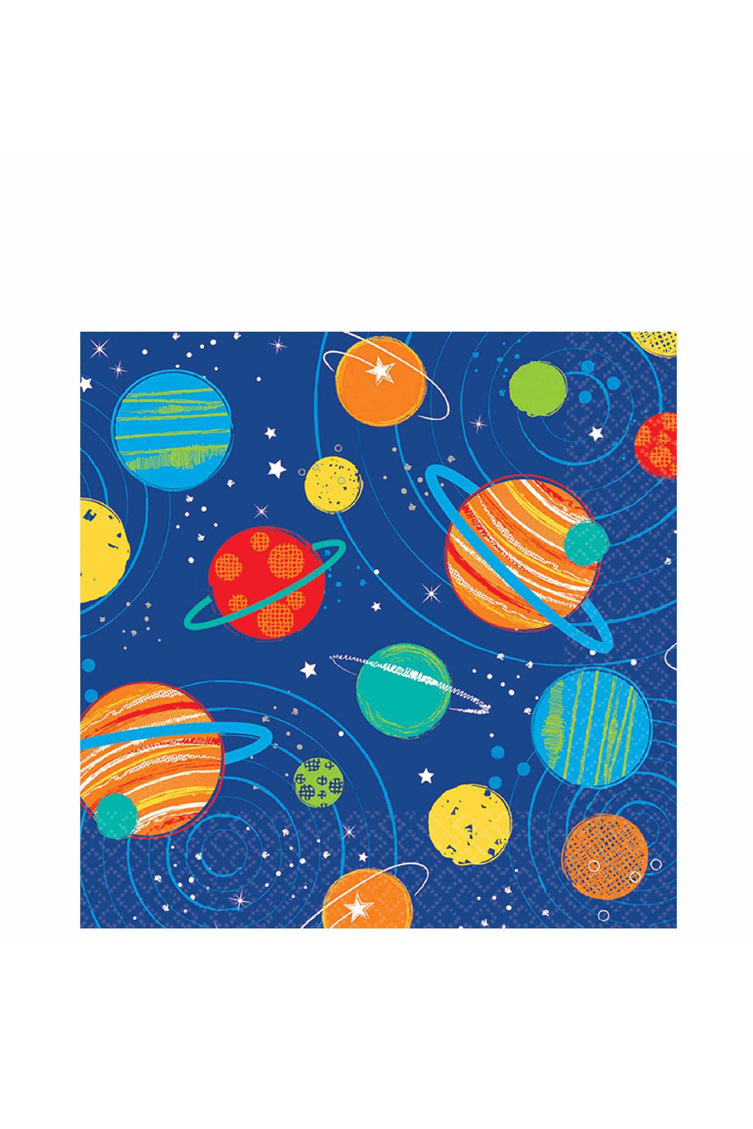 Blast Off Birthday Beverage Tissues 16pcs - PartyExperts