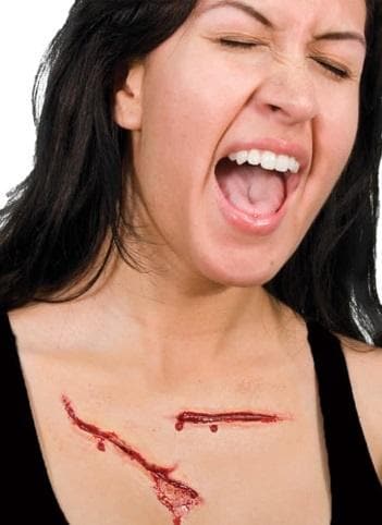 Bleeding Scratches Latex Prosthetics Ù…ÙƒÙŠØ§Ø¬ Ù„Ø§ØªÙƒØ³ Ø³ÙŠÙ†Ù…Ø§Ø¦ÙŠ.