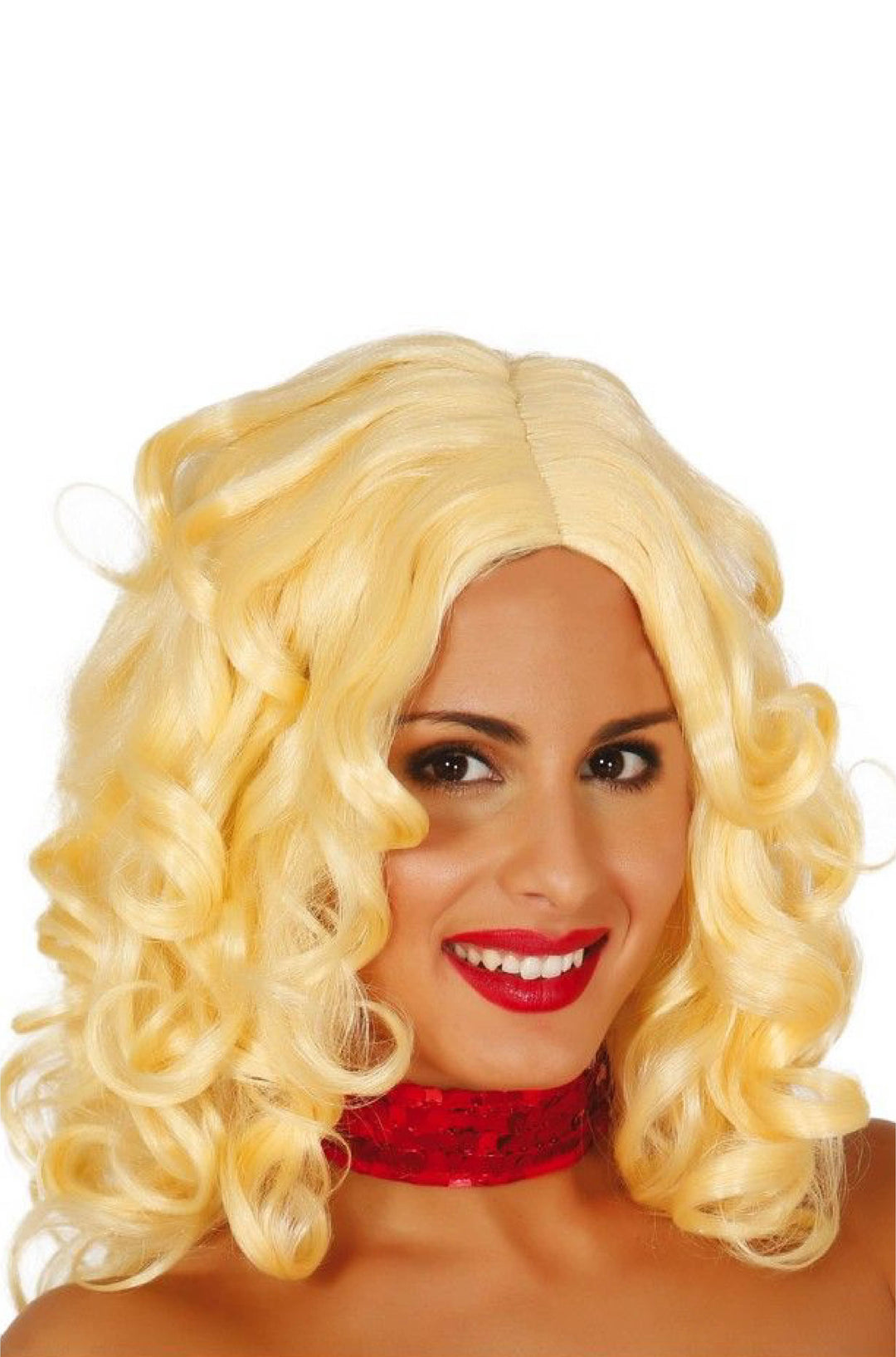 Blonde Curly Long Hair Wig.