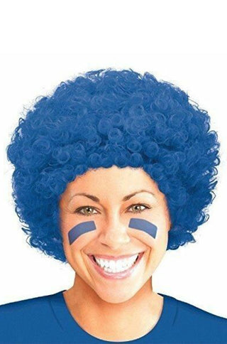BLUE CURLY WIG 1 - PartyExperts