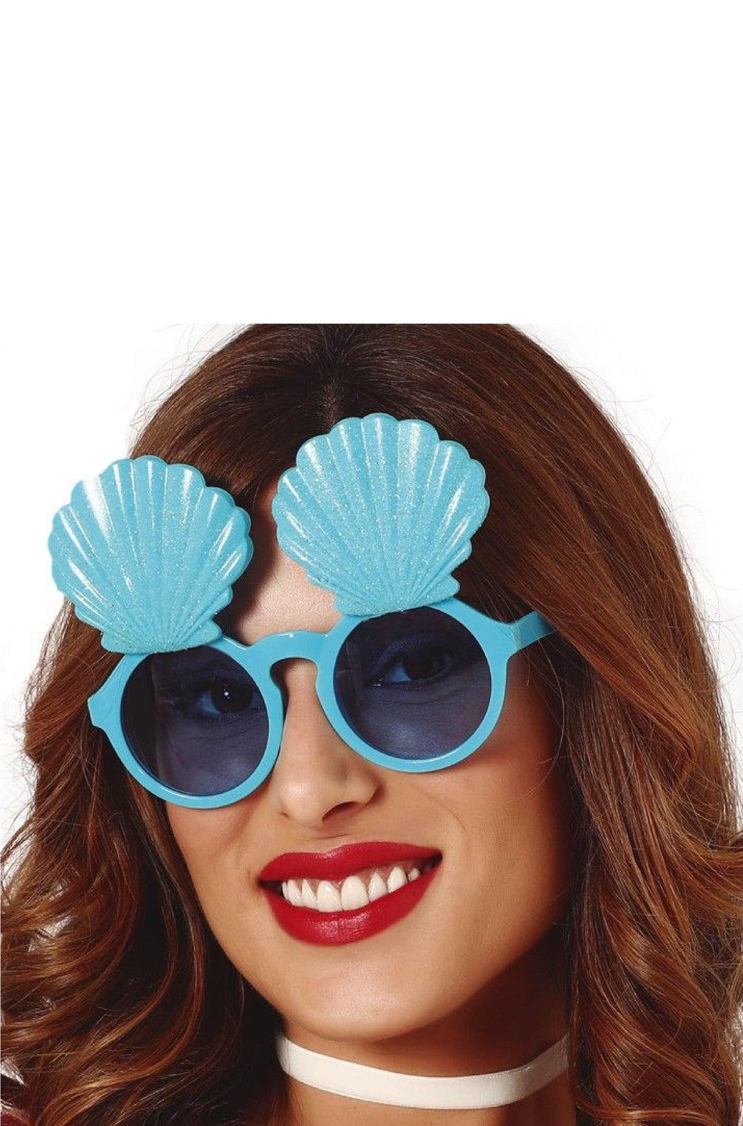 Blue Glasses with Shells.