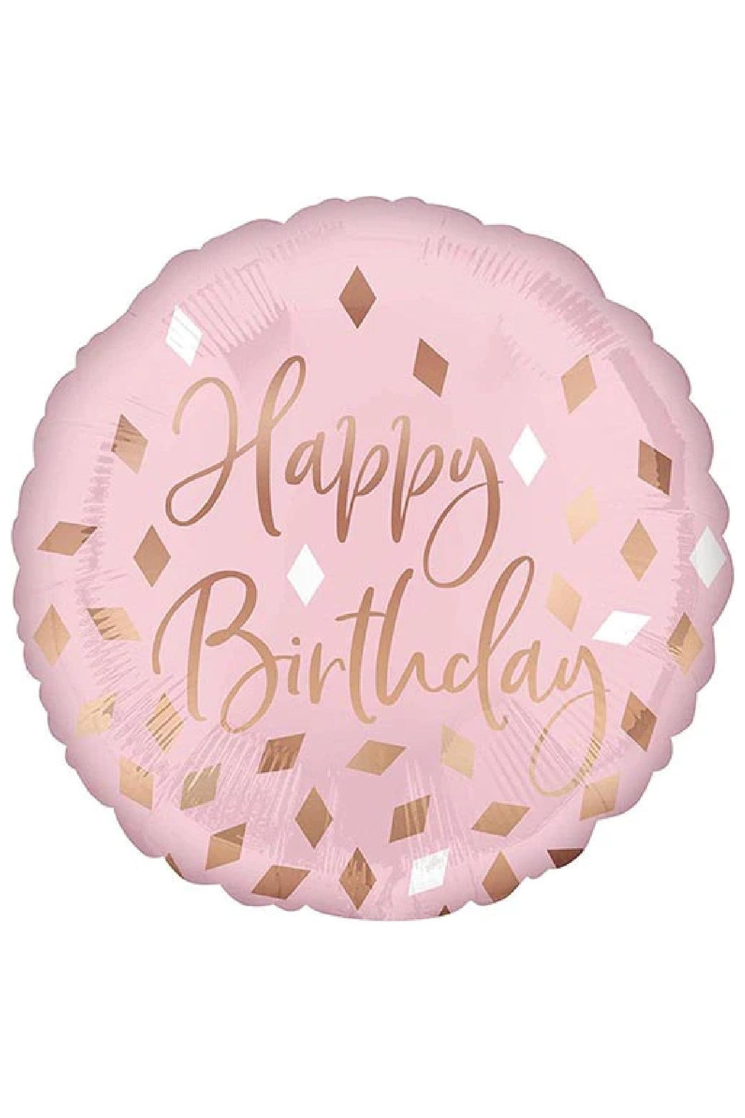 BLUSH BIRTHDAY FOIL BALLOON 18INCH - PartyExperts