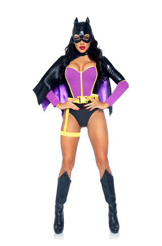 Bombshell Bat Hero Costume - PartyExperts