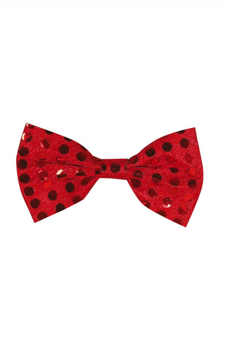 BOW TIE SEQUINED RED - PartyExperts