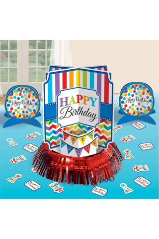 Bright Birthday Table Decorating Kit - PartyExperts