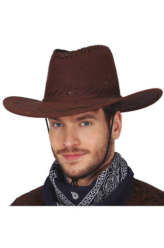 Brown Cowboy Hat - PartyExperts