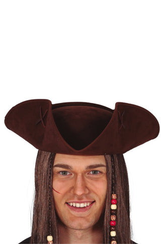 Brown Pirate Hat.
