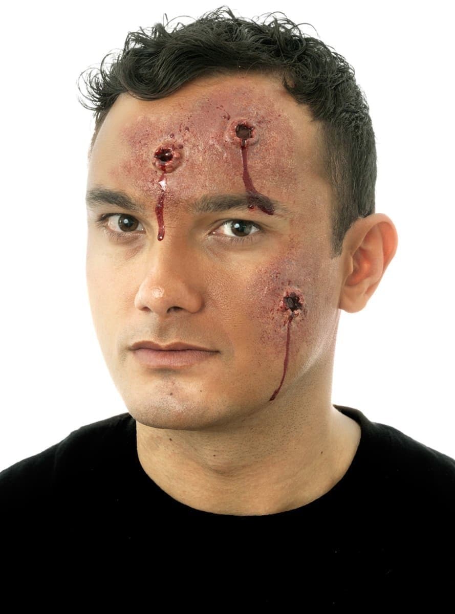 Bullet Wound Latex Prosthetics.