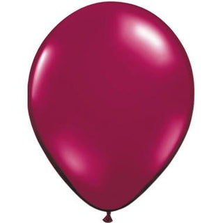 Burgundy Red Metallic Balloons - PartyExperts