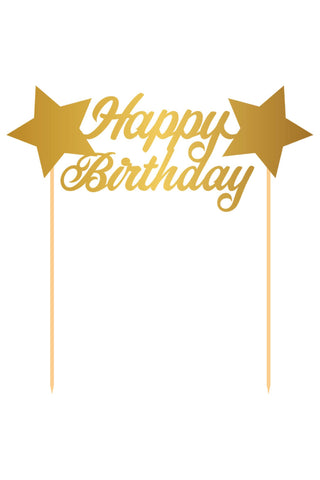 Cake Topper Happy Birthday - PartyExperts