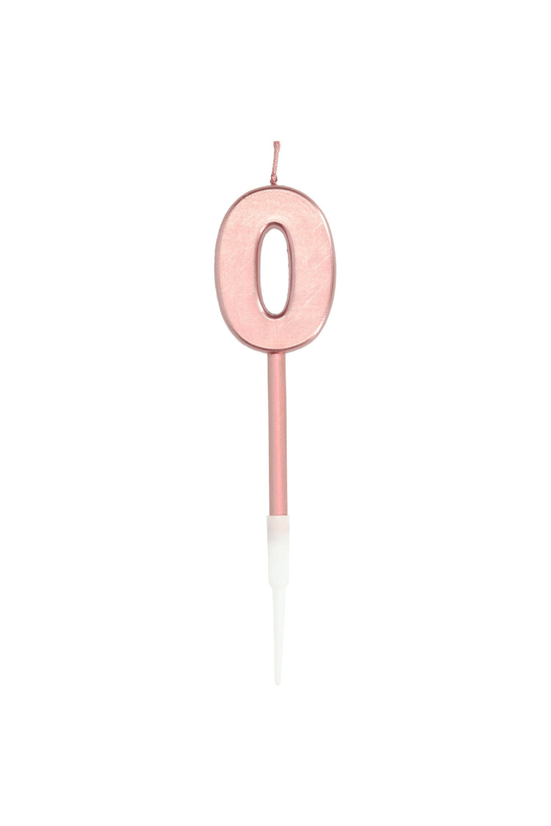 Candle Number 0 Rose Gold Metallic - PartyExperts