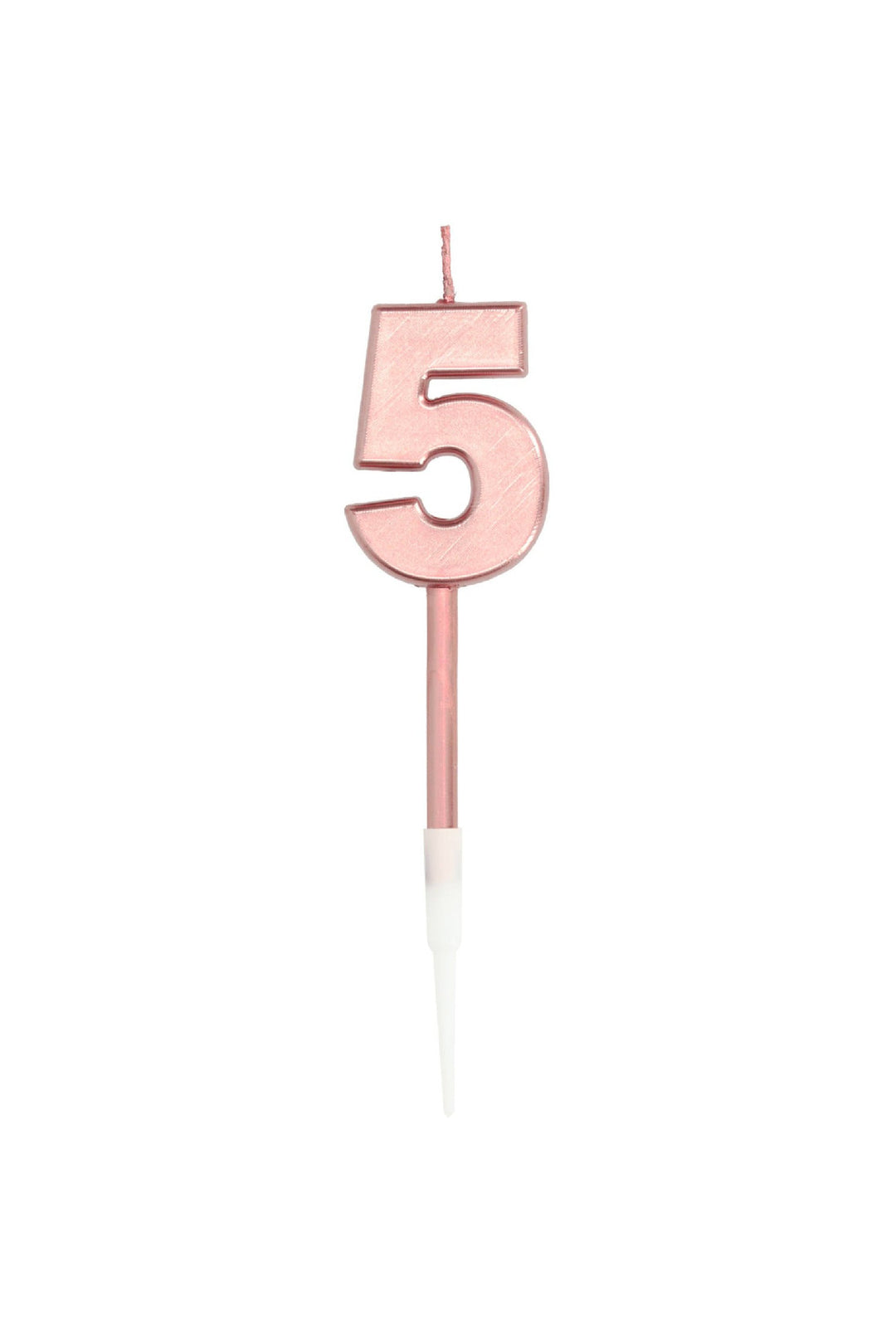 Candle Number 5 Rose Gold Metallic - PartyExperts