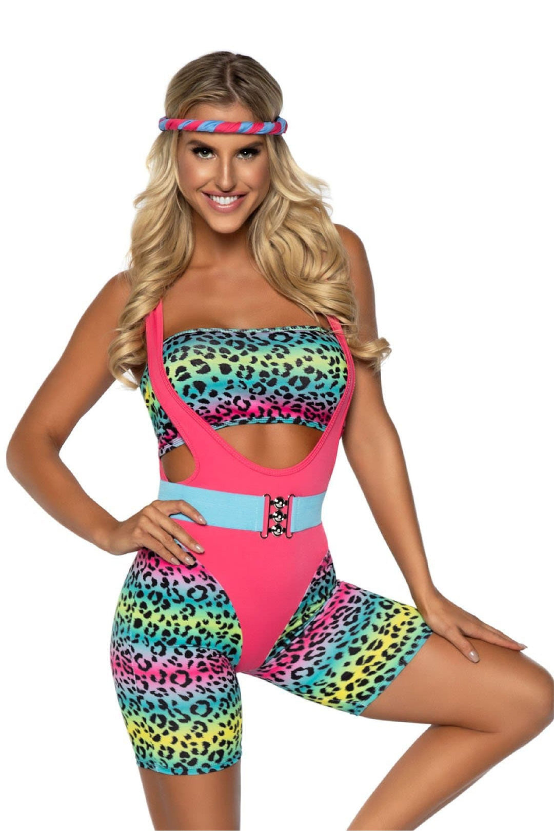 Cardio Cutie 80's Costume - PartyExperts