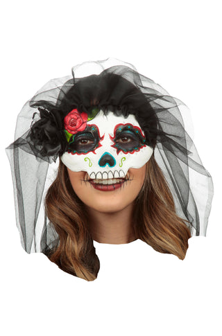 Catrina With Veil: Colored 11 - PartyExperts