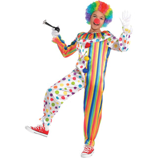 Child Clown Jumpsuit Funny One Size - PartyExperts