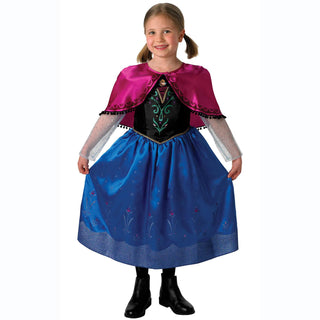 Child Deluxe Disney Anna Dress Frozen Costume - PartyExperts