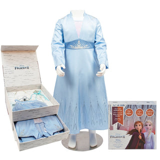 Child Elsa Frozen II Ultra Prestige Costume Box Set - PartyExperts