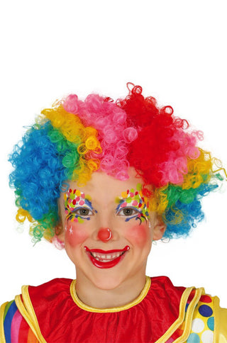 Child's Multicolor Clown Wig.