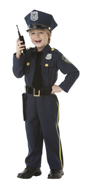 Child Police Officer Career Costume - PartyExperts