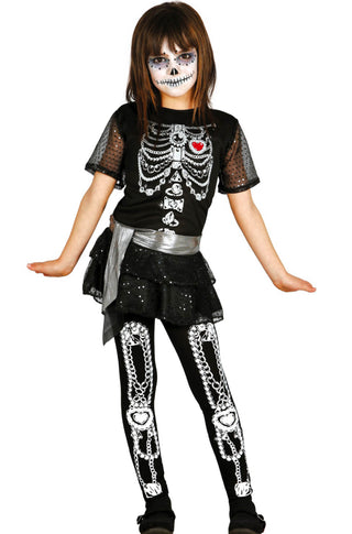 Child Shiny Skeleton Costume.