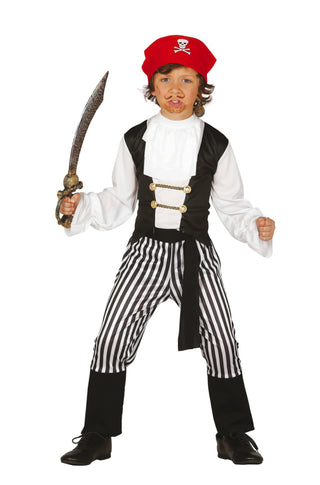 Child Striped Pirate Costume.