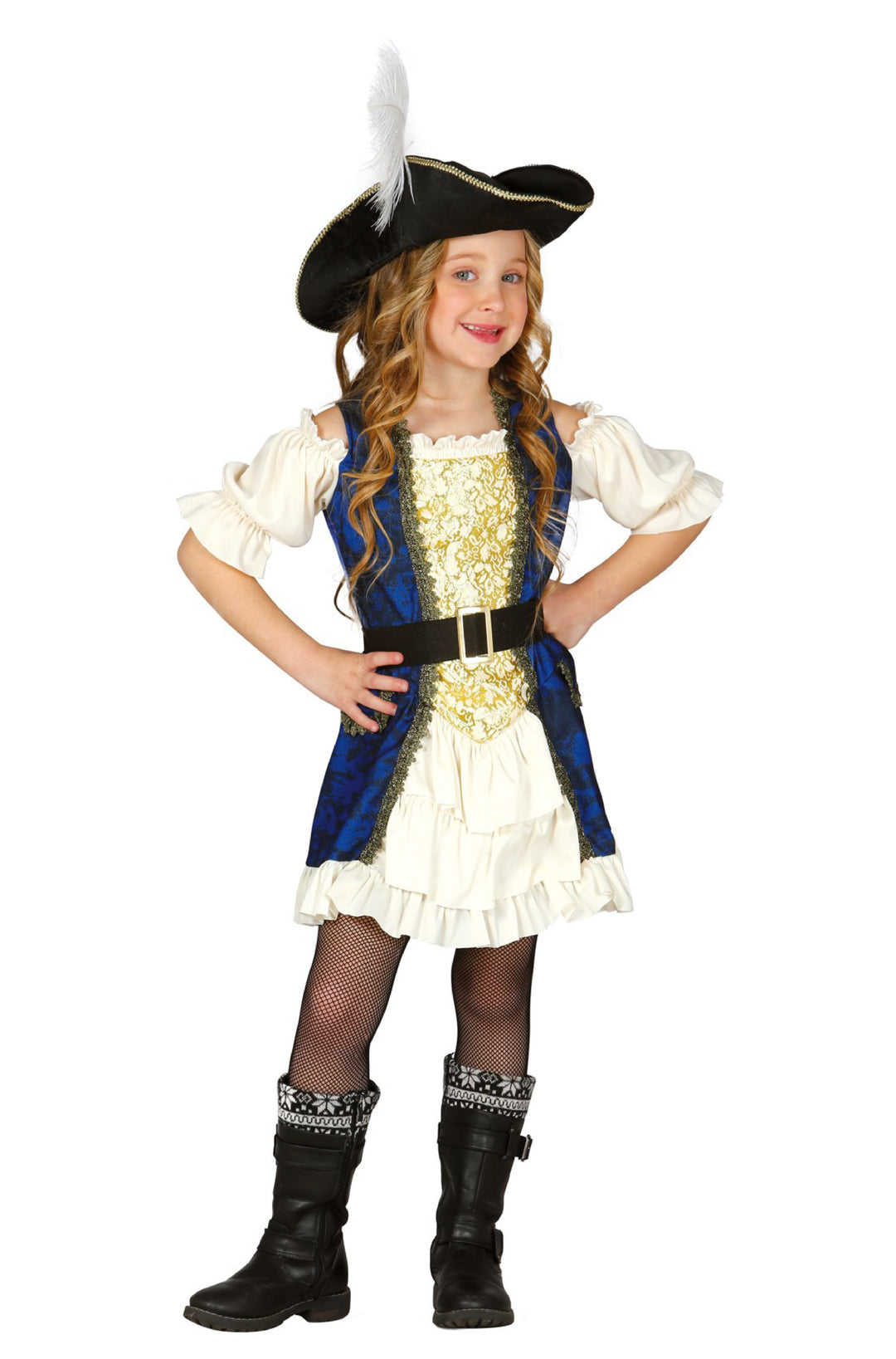 Child Woman Captain Costume.