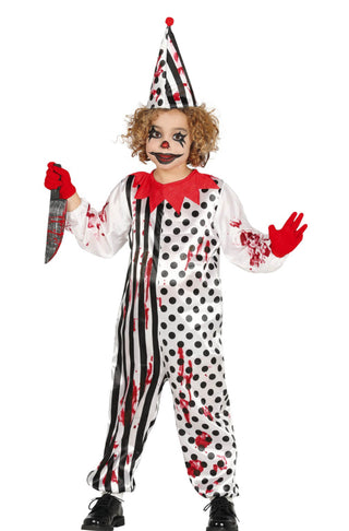 Child Zombie Clown Costume.