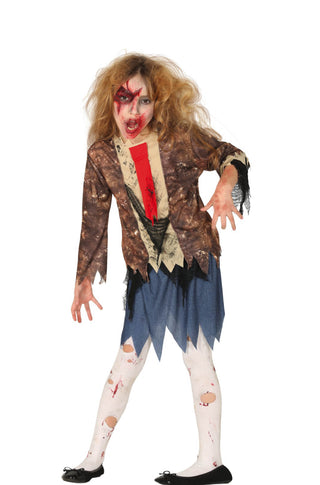 Child Zombie Girl Costume.