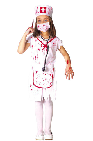 Child Zombie Nurse Costume.