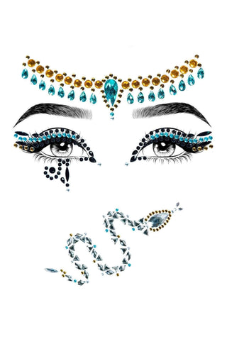 Cleopatra Rhinestone Stick-On Jewels - PartyExperts