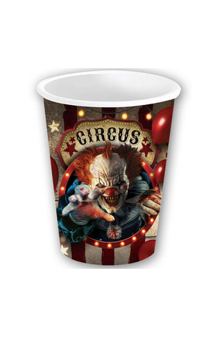 CLOWN CUPS 240 ML 9 CMS (Pack of 6 Cups) - PartyExperts