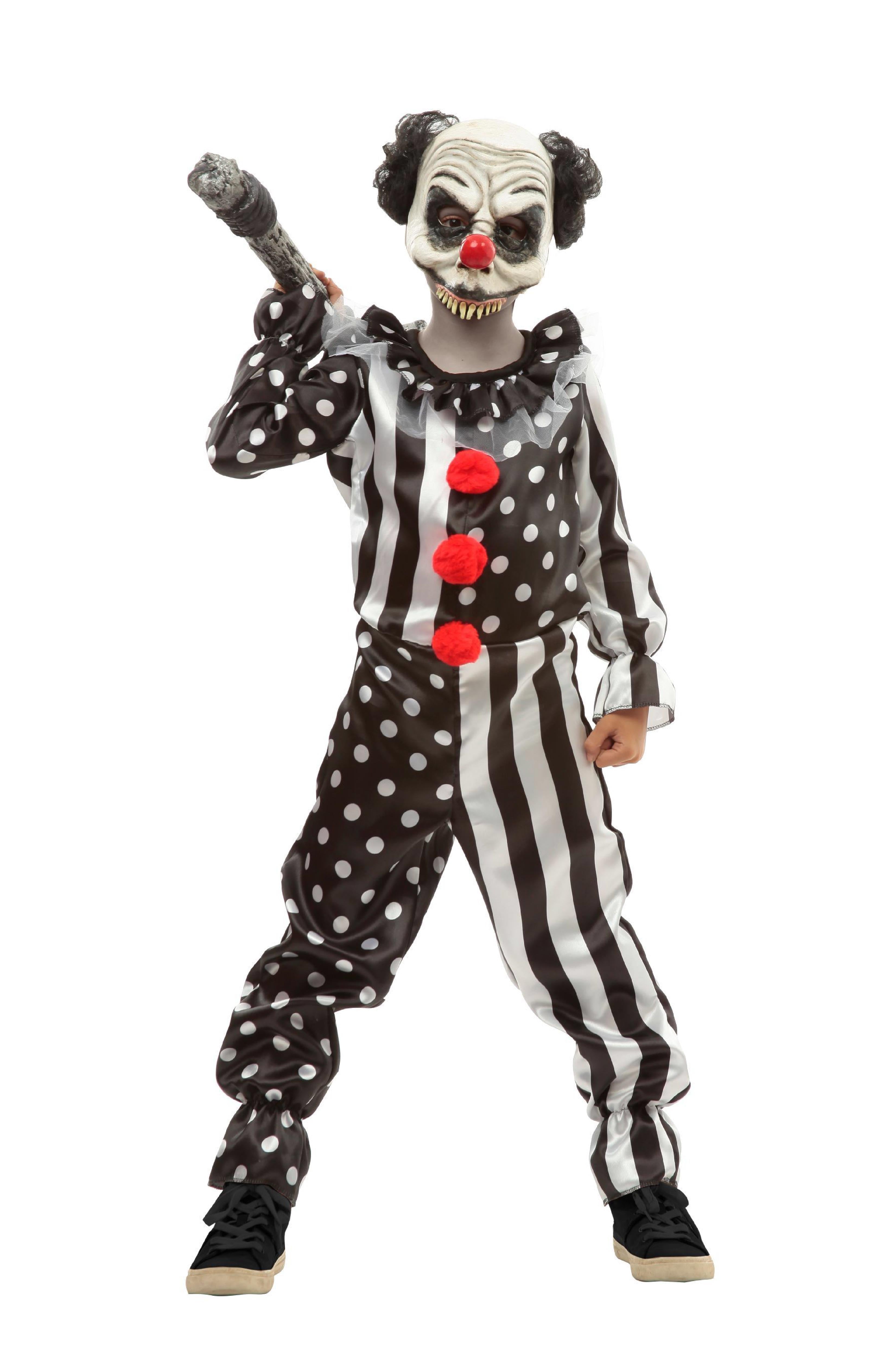 Clown Kids Costume With Mask | PartyExperts