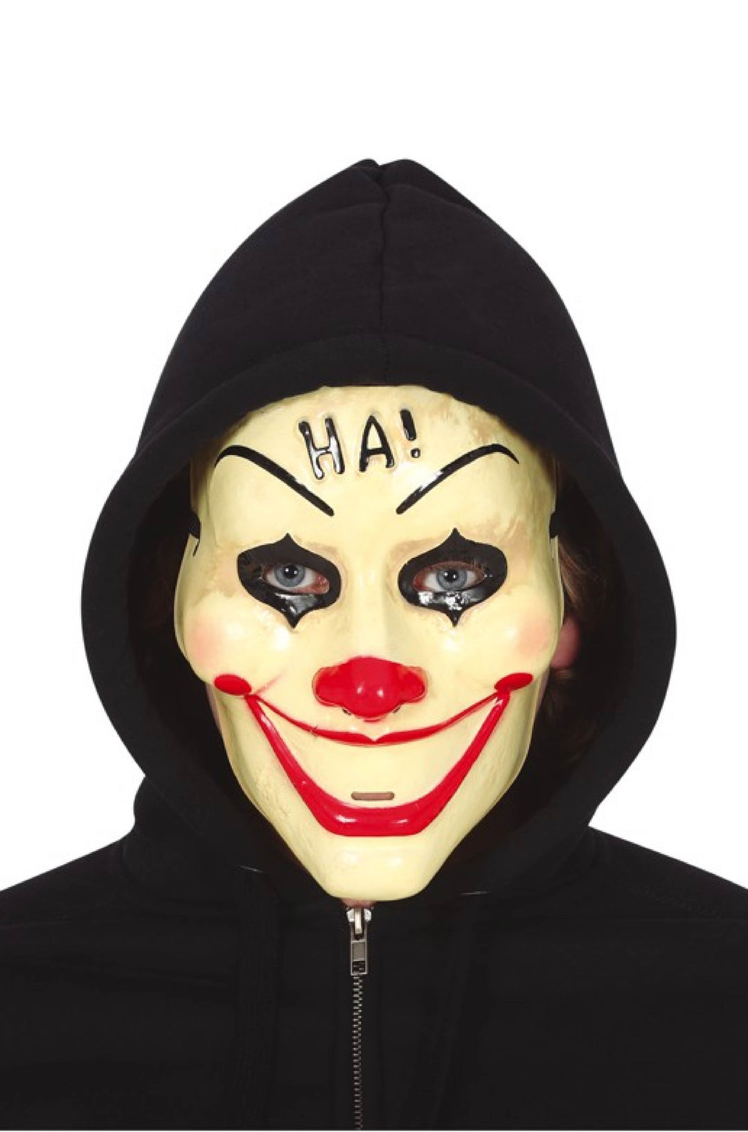 CLOWN MASK "HA!" PVC - PartyExperts