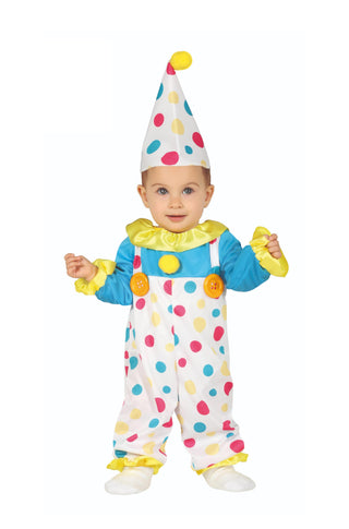Coloured Clown Baby Costume - PartyExperts