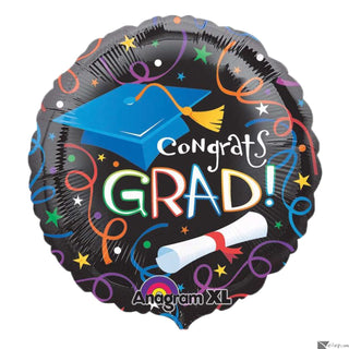 Congrats Grad 17inch Foil Balloon - PartyExperts