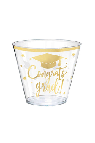 Congrats Grad Graduation Plastic Cups - PartyExperts